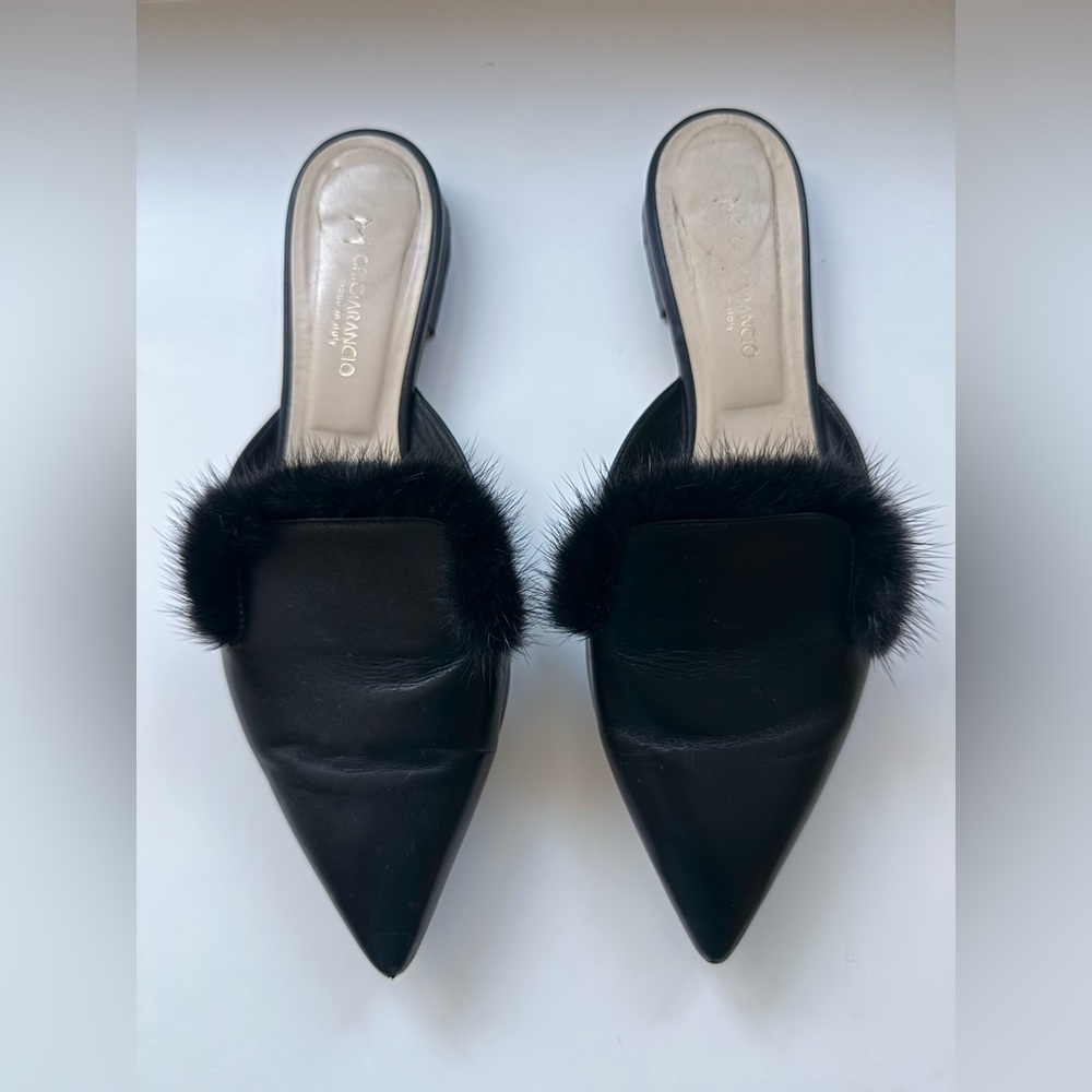 Grigiarancio Made In Italy Leather Flats Size EU 38/US 7.5